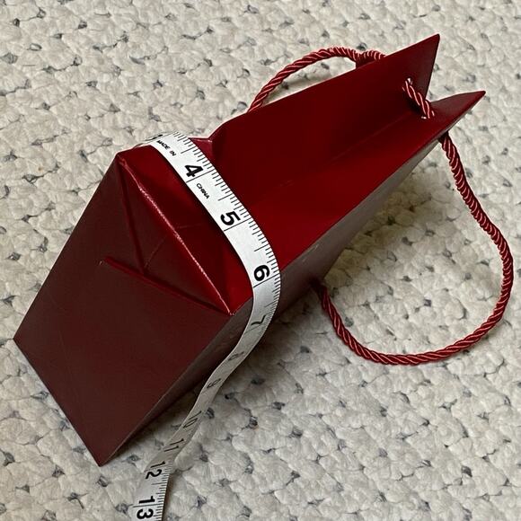 CARTIER Authentic Iconic Red Gift Shopper Bag NEW! 8" 7" Jewelry bangle wallet - Picture 4 of 4